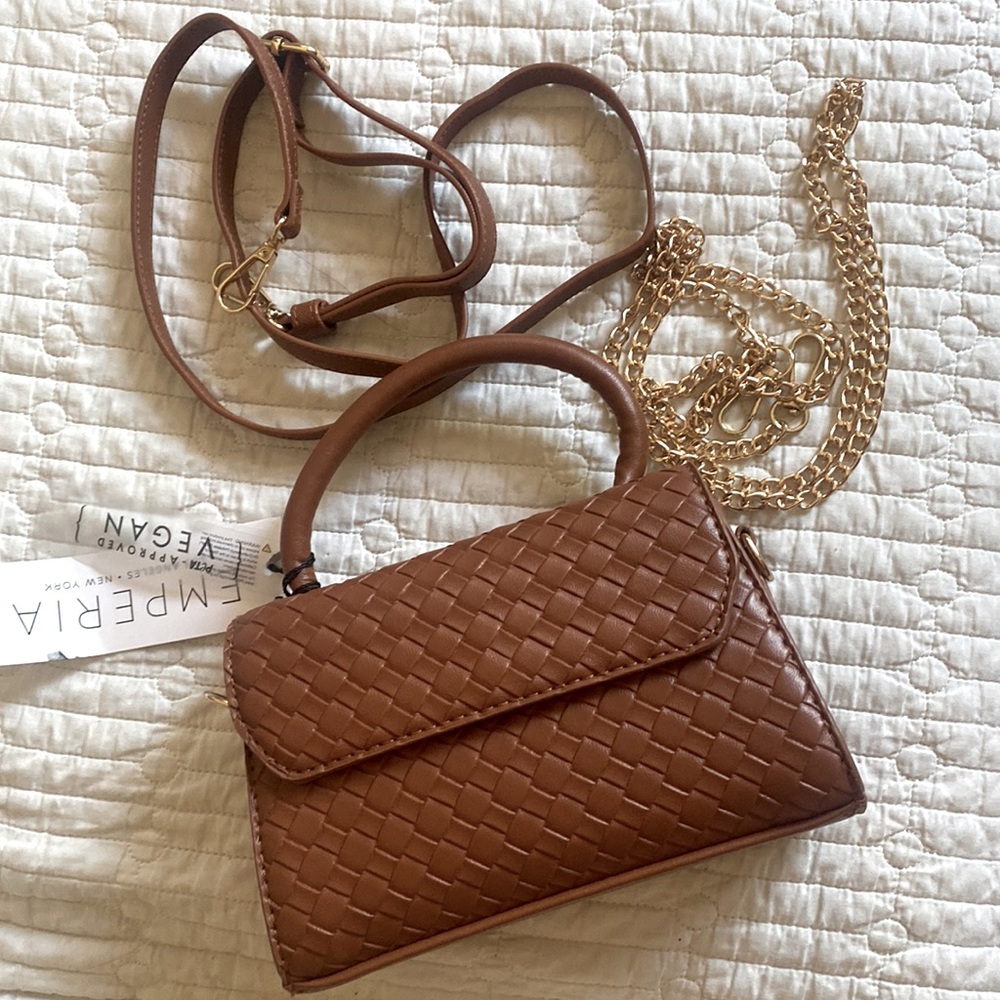 Brown Bag Shoulder Crossbody Weaved